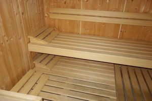 Sauna in der Villa Celia – für alle Gäste nutzbar